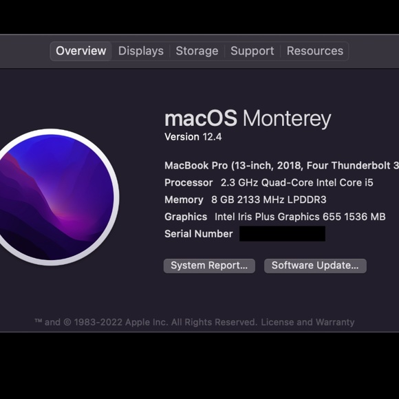 Silver 2018 MacBook Pro TouchBar i5 500GB - Picture 4 of 6